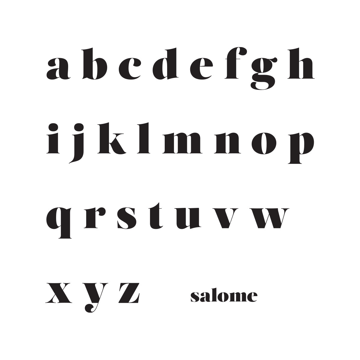 Salome Written Number-2 Lines.